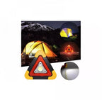 Triunghi reflectorizant cu 1 LED, încărcare solară sau USB, luminozitate reglabilă